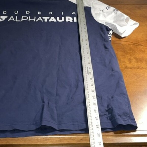 scuderia alphatauri shirt Navy White Men’s Tee Size XXL - Picture 9 of 11
